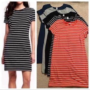 Old Navy | Five (5) Fitted Crew-Neck Tee Dresses